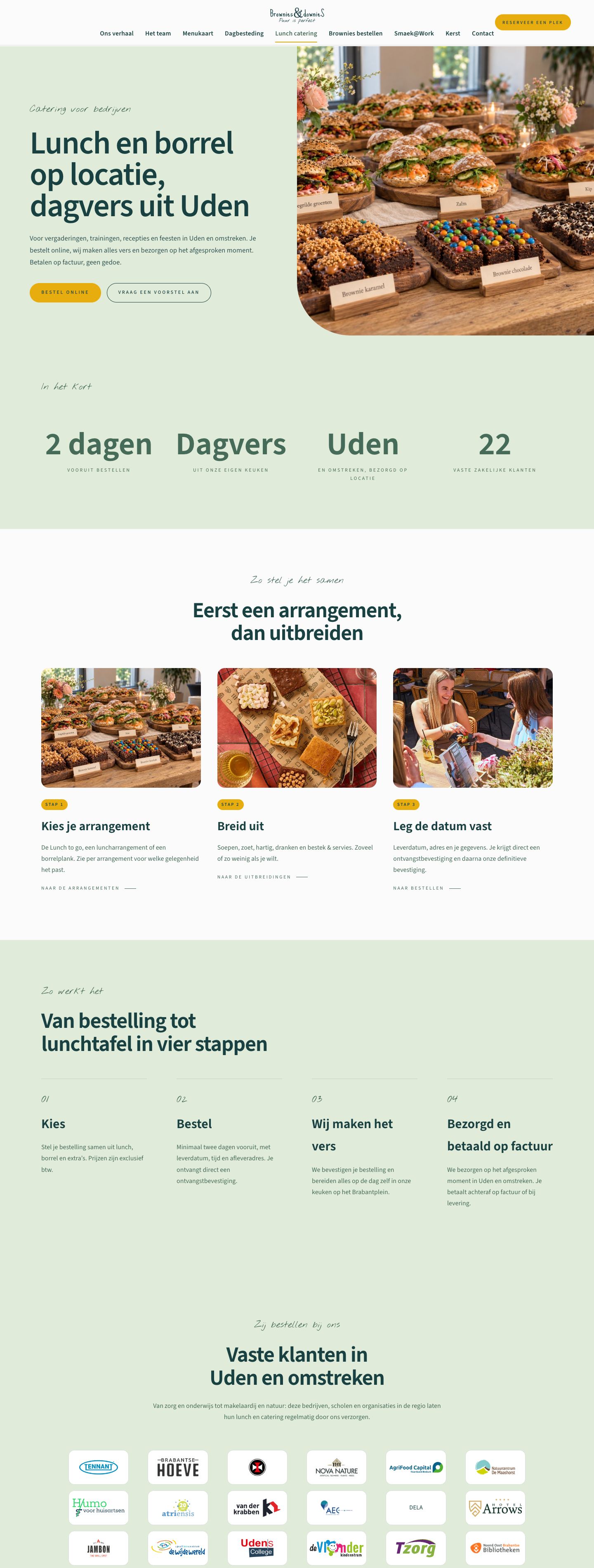 De pagina Lunch catering